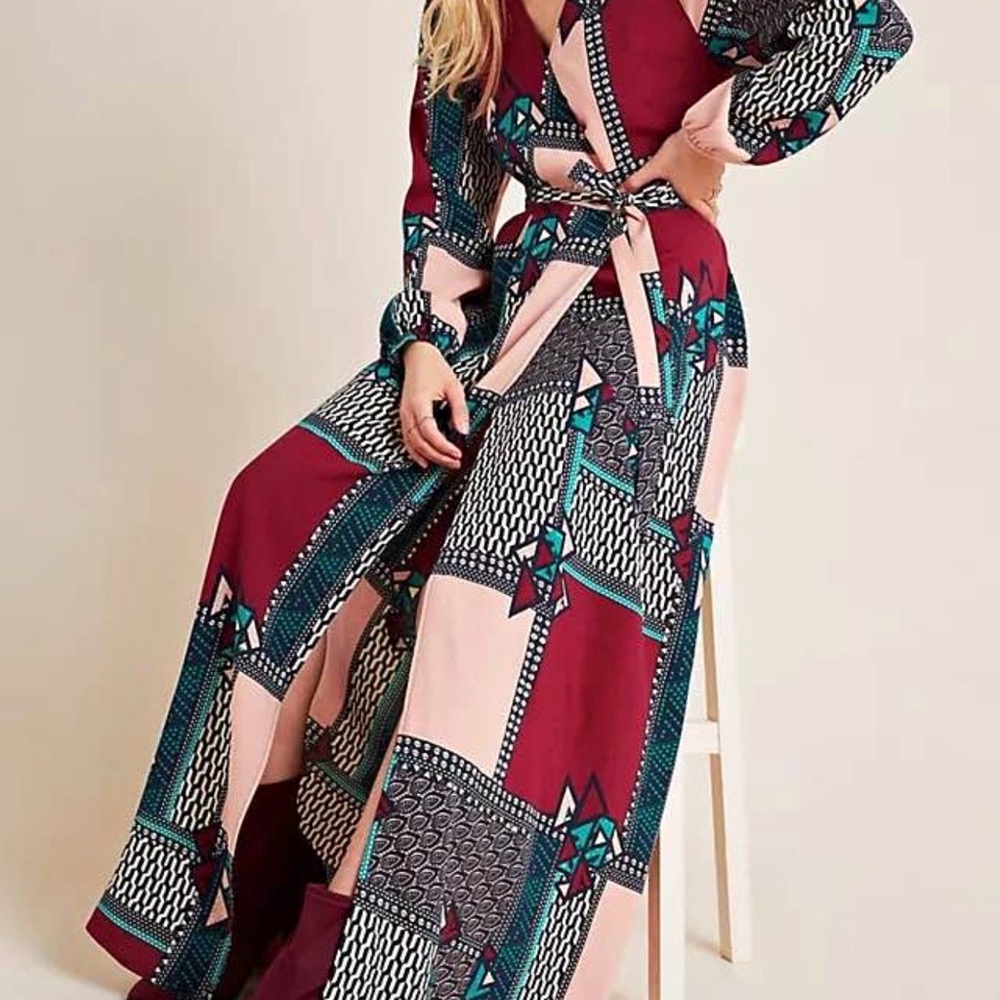 Anthropologie Porridge Virginia Wrap Maxi Dress. Xxs fits like small